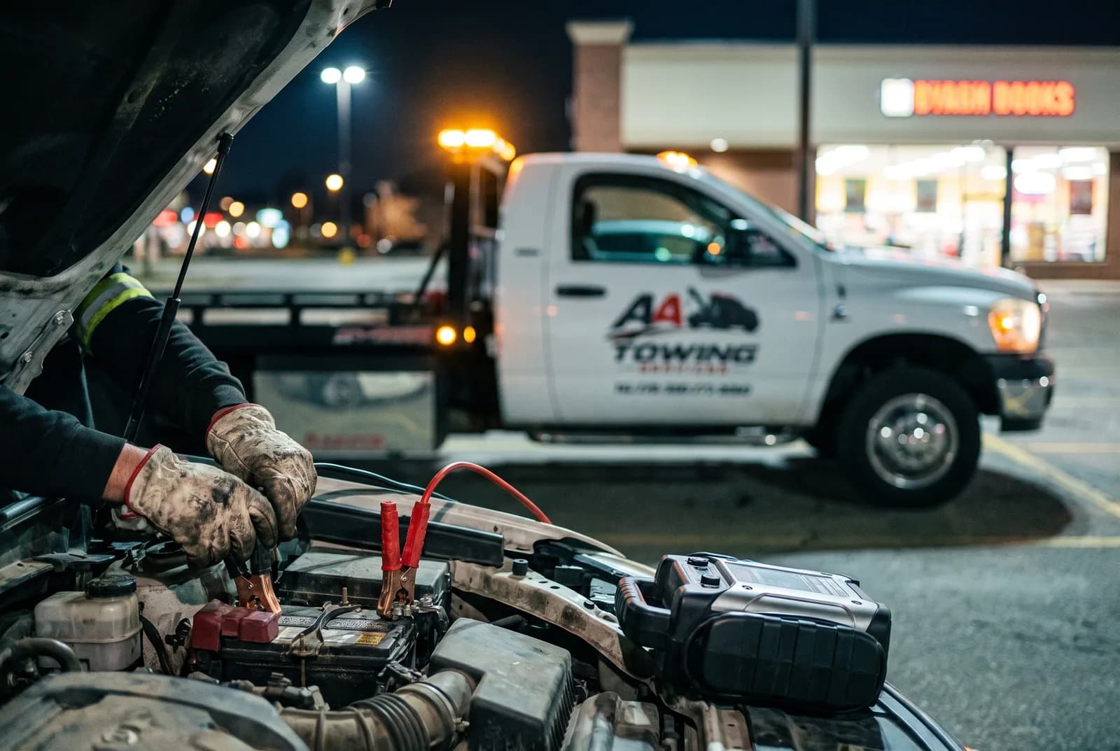 Jump Start & Battery by AA Towing Services in Metro Detroit