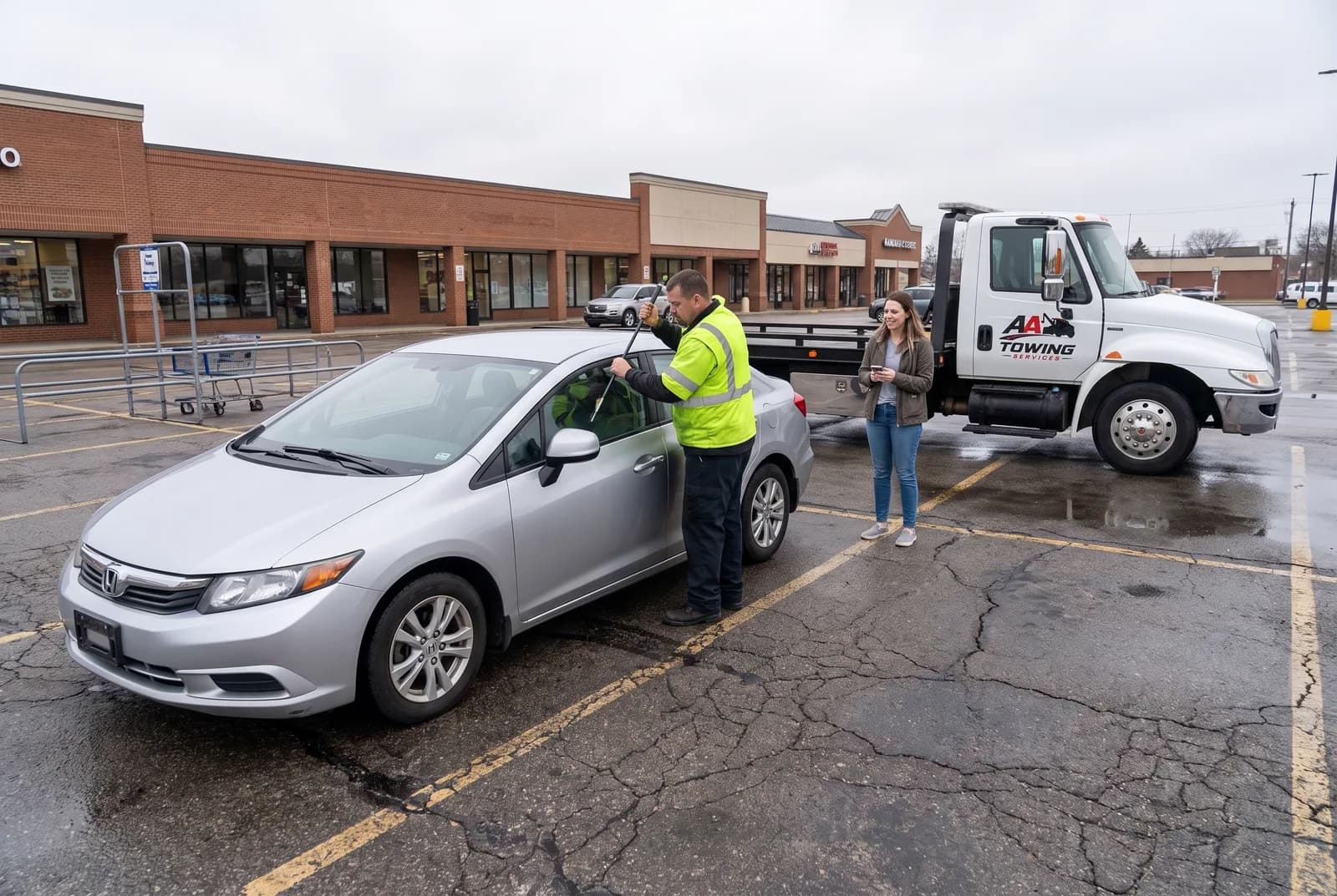 Car Lockout Service by AA Towing Services in Metro Detroit